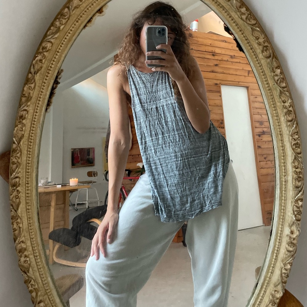 Wilfred Heather Grey Long Tank